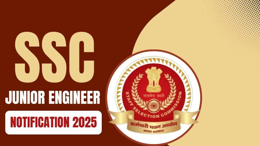 SSC Junior Engineer JE Online Form 2025 – Start